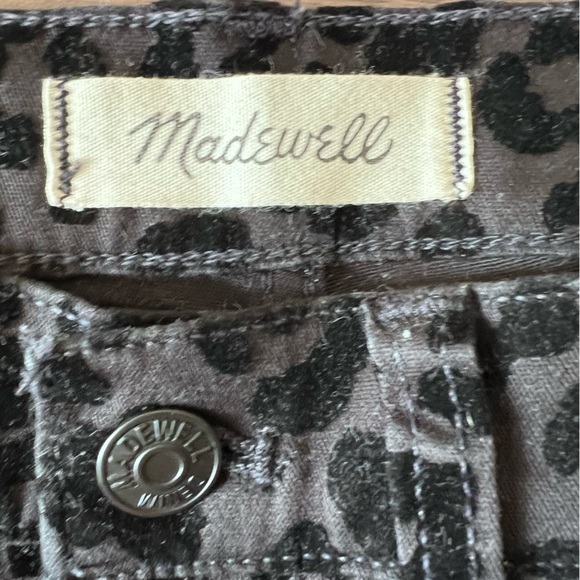 Madewell 9” Mid-Rise Skinny Jeans: Flocked Leopard Edition |Size 27| - Picture 6 of 8